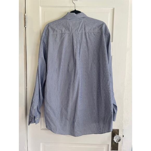 Brooks Brothers Size Large Button Down Shirt‎ Black & White Check 100% Cotton - Picture 3 of 3